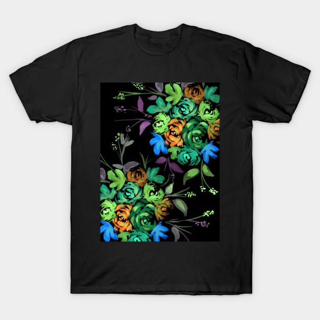 Floral Bouquet Nr. 3 Pattern T-Shirt by ZeichenbloQ